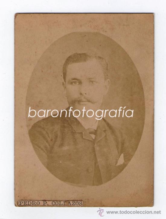 Antique Photography: PEDRO P. COLLAZOS. 11X8,5 cm. sin datos reversos
