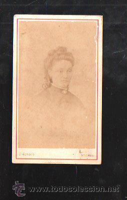 Fotografia antica: FOTOGRAFIA ANTIGUA DE UNA SE&Ntilde;ORA. FOTOGRAFO L.HERZOG. BREMEN.