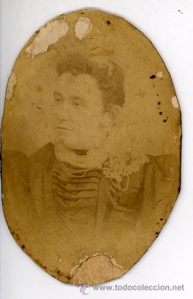 Fotografia antica: FOTOGRAFIA ANTIGUA. ALB&Uacute;MINA. FOTO DE MUJER. E. MENVIELLE