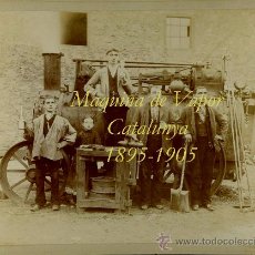 Fotografía antigua: MAQUINA DE VAPOR - CATALUNYA - 1895-1905. Lote 38729527