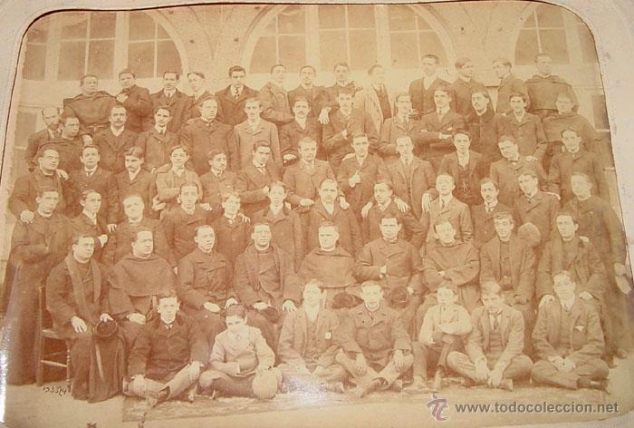 Fotografia antica: ANTIGUA FOTOGRAFIA DE LA UNIVERSIDAD DE MARIA CRISTAL - ESCORIAL 1902 . FOTO J. DAVID DE PARIS - ALB