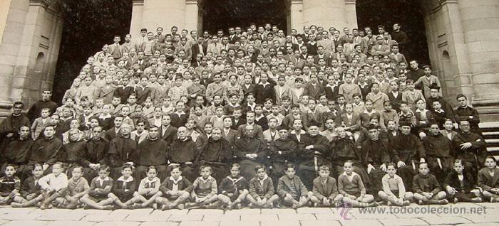 Antique Photography: ANTIGUA FOTOGRAFIA DE COLEGIO - ESCORIAL PRINCIPIOS DE SIGLO . FOTO BERINGOLA DE MADRID -  MIDE 39 X