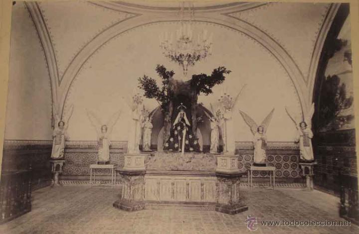 Fotografia antica: ANTIGUA FOTOGRAFIA ALBUMINA DE EL CAMARIN DE NUESTRA SE&Ntilde;ORA DE VALVANERA (LA RIOJA) - MIDE 25 X 20 C