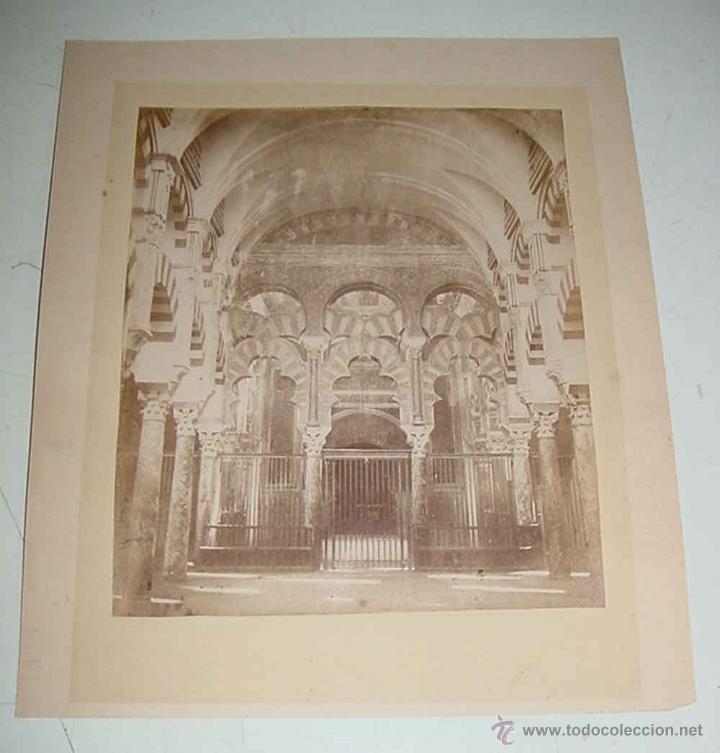 Fotografia antica: ANTIGUA FOTOGRAFIA ALBUMINA DE CORDOBA, LA MEZQUITA - FINALES SIGLO XIX PRINCIPIOS DEL XX - MIDE 30