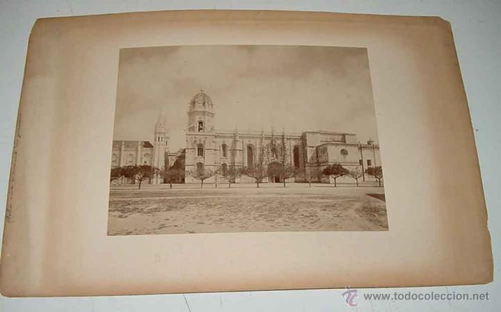 Fotografia antica: ANTIGUA FOTOGRAFIA ALBUMINA DE PORTUGAL, BELEM, MONASTERIO DE LOS JERONIMOS, PORTUGAL - ANTIQUE PHOT