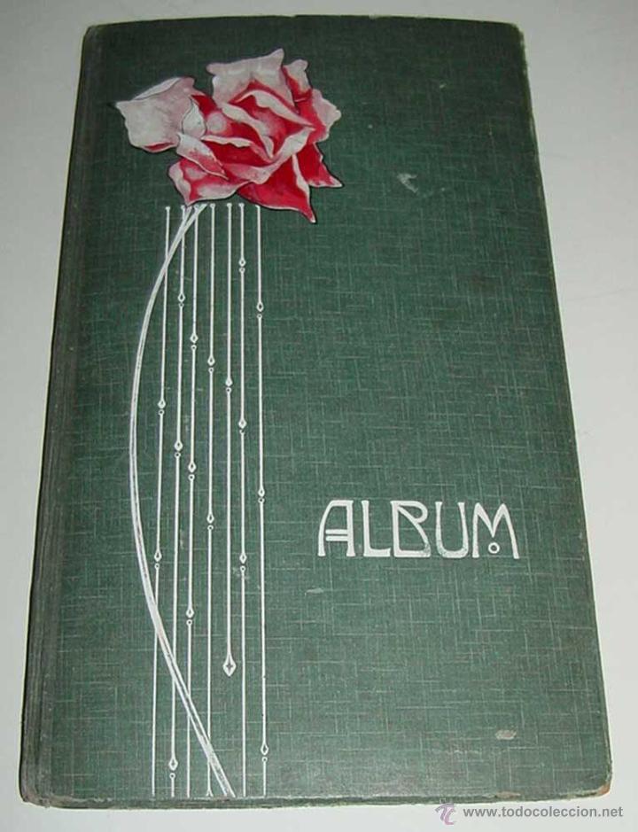 Fotografia antica: ANTIGUO ALBUM PARA POSTALES O FOTOGRAFIAS - CON CAPACIDAD PARA 64 POSTALES - MIDE 34 X 20.
