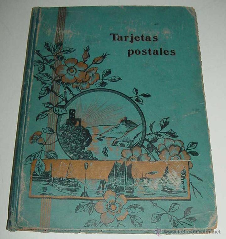 Fotografia antica: ANTIGUO ALBUM PARA POSTALES O FOTOGRAFIAS - CON CAPACIDAD PARA 100 POSTALES - MIDE 28 X 20.