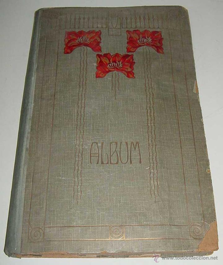 Fotografia antica: ANTIGUO ALBUM PARA POSTALES O FOTOGRAFIAS - CON CAPACIDAD PARA 228 POSTALES - MIDE 41 x 26 CMS.