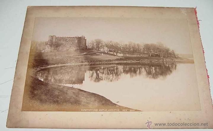 Fotografia antica: 1880 FOTOGRAF&Iacute;A ANTIGUA ALB&uacute;MINA APROX. ESCOCIA, DUNSTAFFNAGE CASTLE, LOCH ETIVE 1472 G.W.W. A LA VU