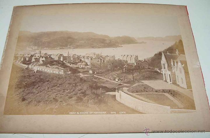 Fotografia antica: 1880 FOTOGRAF&Iacute;A ANTIGUA ALB&uacute;MINA APROX. ESCOCIA, OBAN FROM SOUTH 3781 G.W.W. A LA VUELTA OBAN &amp;