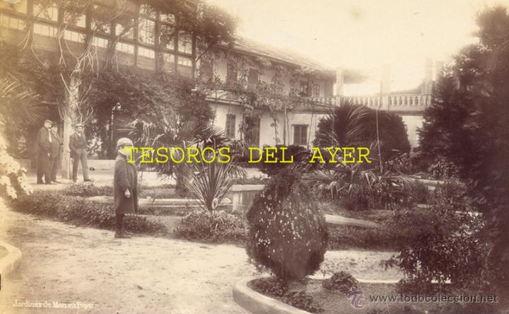Fotografia antiga: ANTIGUA FOTOGRAFIA ALBUMINA ORIGINAL DEL FOTOGRAFO FRANCISCO ZAGALA, JARDINES DE MON EN POYO, PONTEV
