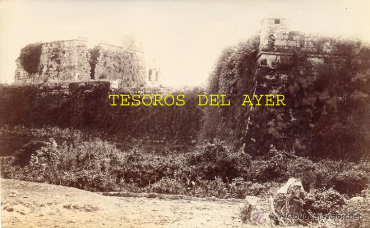 Fotografia antiga: ANTIGUA FOTOGRAFIA ALBUMINA ORIGINAL DEL FOTOGRAFO FRANCISCO ZAGALA, MURALLA DE SALVATIERRA, PONTEVE