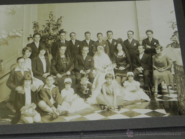 Fotografia antica: Antigua fotografia albumina de la familia Sainz y familia Caso, en Mexico el 29 de Junio de 1929, de