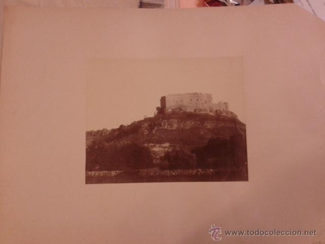 Fotografia antiga: Impresionante fotograf&iacute;a del Castillo de Pedraza. Segovia. Montada en carton.