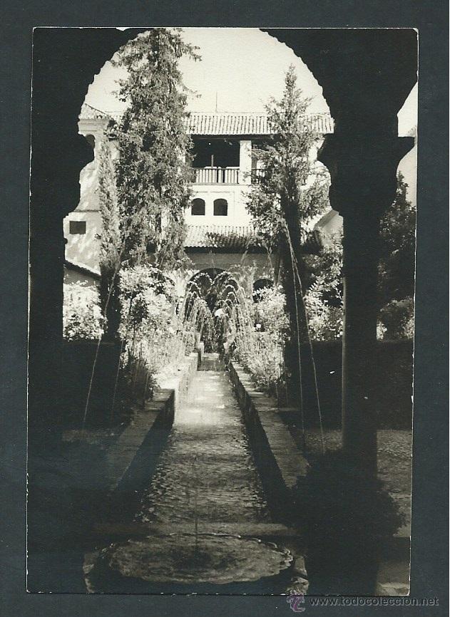 Antique Photography: antigua foto fotografia granada jeneralife a&ntilde;o 1957 original