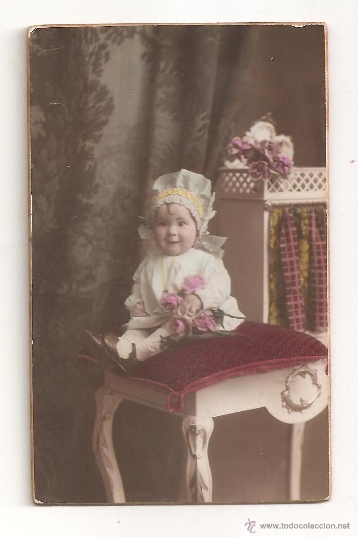 Fotografia antica: antigua foto valencia de estudio j derrey bonita ni&ntilde;a