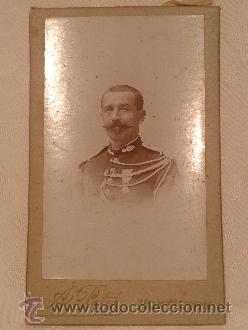 Fotograf&iacute;a antigua: Fotograf&iacute;a de coronel franc&eacute;s. - Foto 1