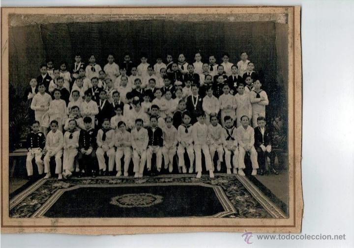 Fotografia antica: FOTOGRAFIA ANTIGUA  - GRUPO DE NI&Ntilde;OS -