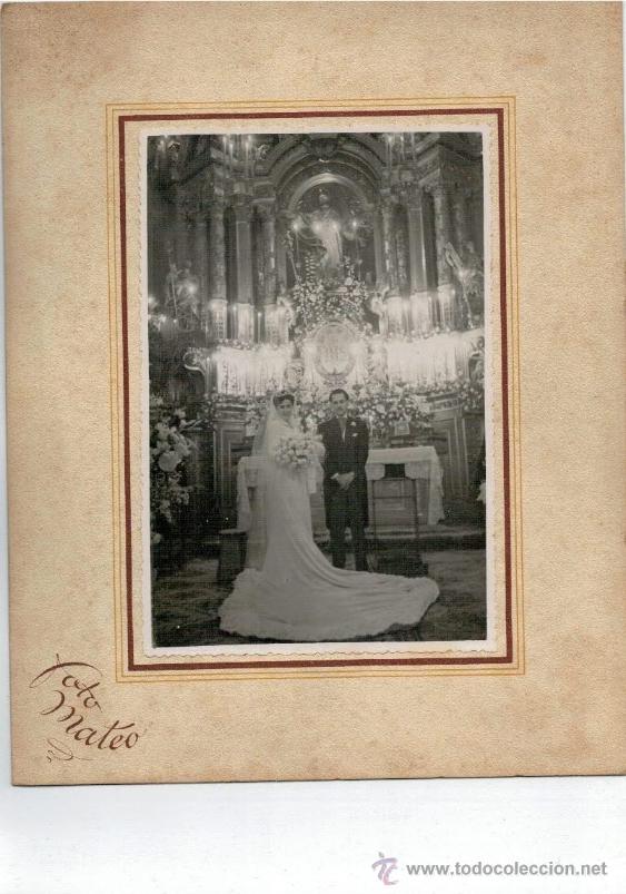 Fotografia antica: FOTOGRAFIA ANTIGUA - FOTOGRAFIA DE UNA BODA - A&Ntilde;O 1944 - FOTO MATEO -