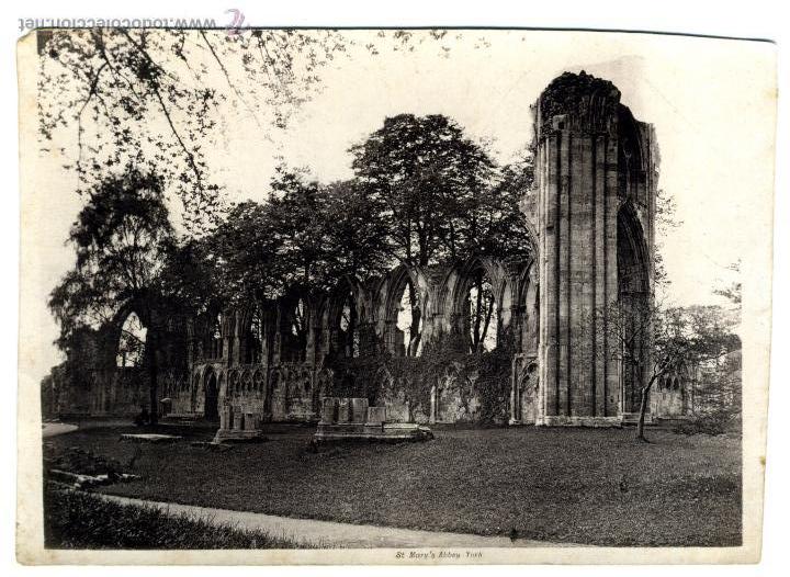Fotograf&iacute;a antigua: ALBUMINA.ST MARY`S ABBEY YORK. &Eacute;POCA VICTORIANA. HACIA 1880