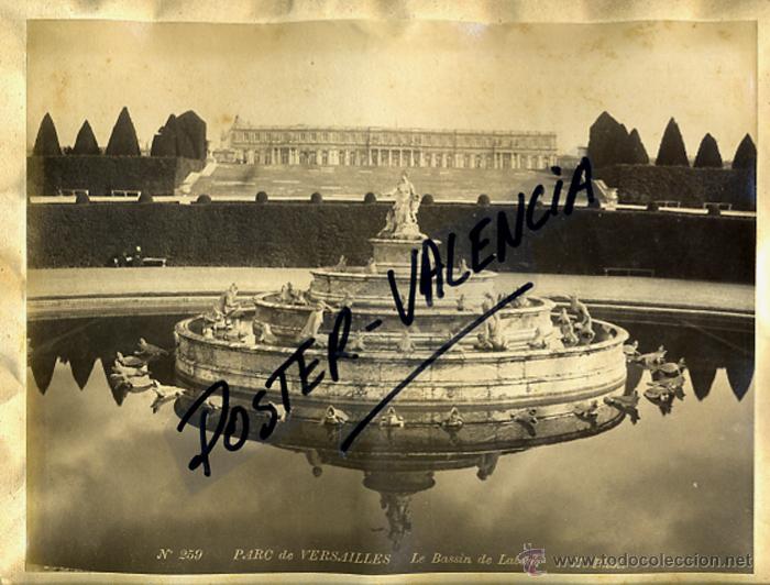 Antique Photography: FOTOGRAFIA ALBUMINA, 2 FOTOS DEL PALACIO DE VERSALLES VERSALLES , FRANCIA , VER FOTOS, ORIGINAL, F5