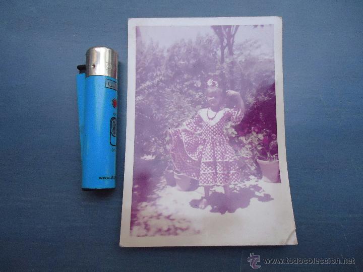 Fotografia antica: antigua fotografia ni&ntilde;a vestida con traje de gitana