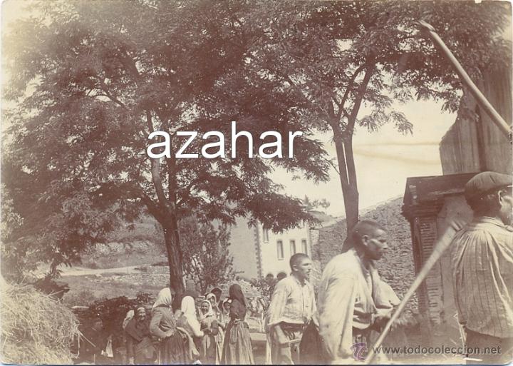 Antique Photography: AVILES, PRECIOSA ALBUMINA, LABORES DEL CAMPO,110X80MM