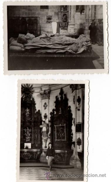 Antique Photography: LOTE DE 2 FOTOGRAFIAS - CAPILLA DE LOS CONDESTABLES - CATEDRAL DE BURGOS - A&Ntilde;OS 40