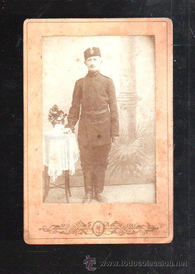Antique Photography: FOTOGRAFIA ANTIGUA. MILITAR CUBANO. CABINET PORTRAIT. 11 X 16CM.