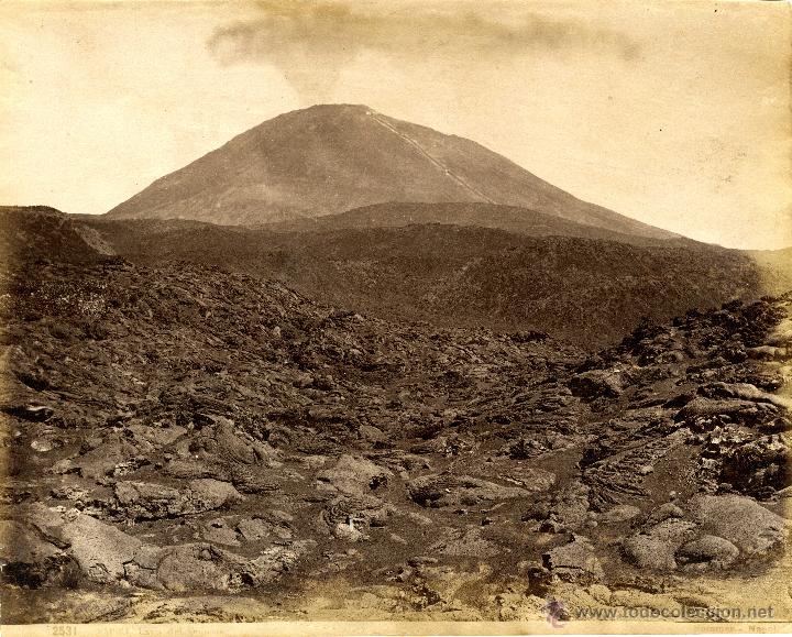 Fotografia antiga: N&aacute;poles. Lava del Vesubio. Sommer, 2531