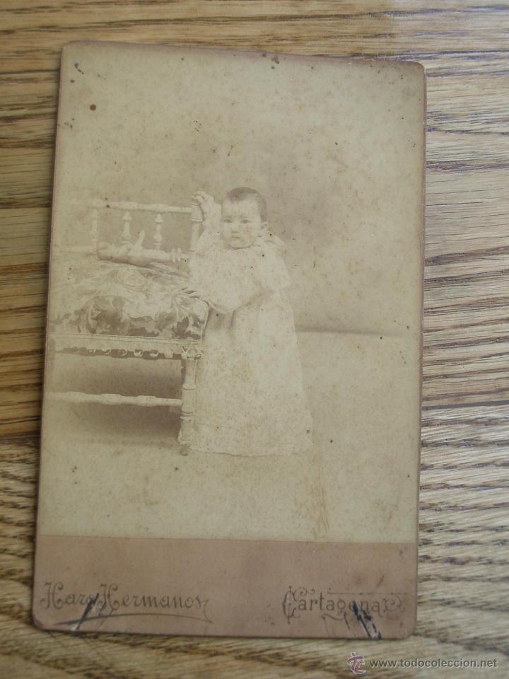 Antique Photography: ANTIGUA FOTOGRAF&Iacute;A ALB&Uacute;MINA . 16.5 CM X 10.5 CM . FOTOGR&Aacute;FO - J . DE HARO HERMANOS . ( CARTAGENA ).