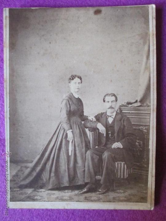 Fotograf&iacute;a antigua: FOTOGRAFIA ALBUMINA, FOTO SE&Ntilde;OR, SE&Ntilde;ORA, MUJER, HOMBRE,  ORIGINAL, FT2