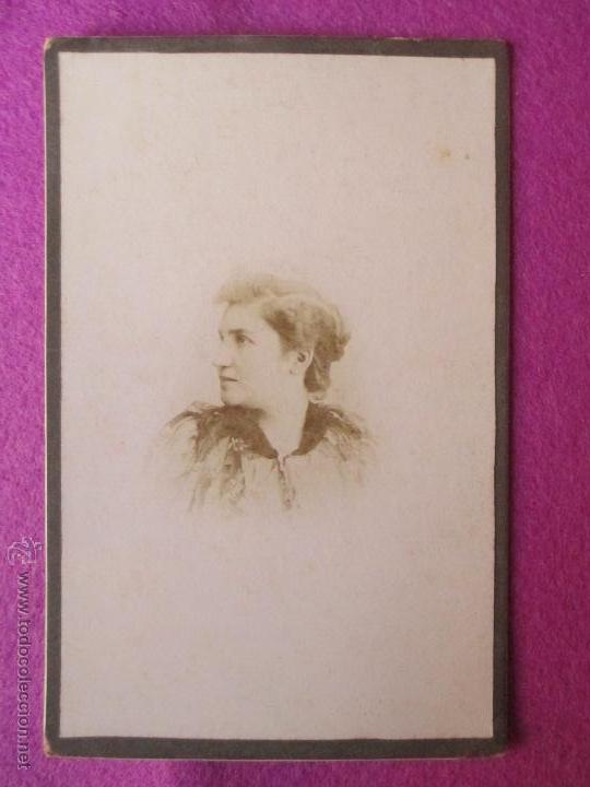 Fotograf&iacute;a antigua: FOTOGRAFIA ALBUMINA, FOTO MUJER, SE&Ntilde;ORA, ORIGINAL, FT31