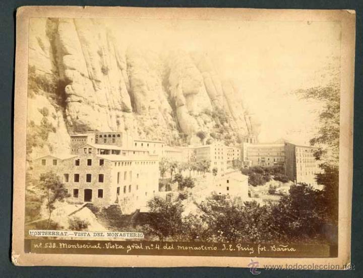 Antique Photography: Montserrat. Conjunto de edificios en construcci&oacute;n. F: J. E. Puig. c. 1895