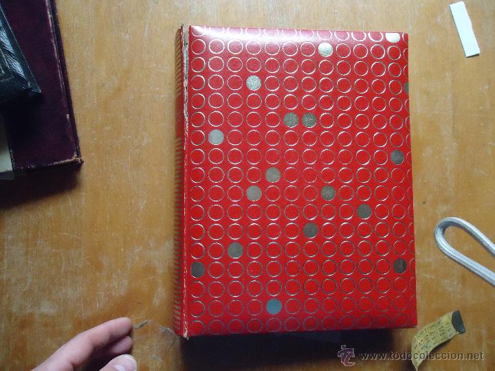 Antique Photography: ALBUM ANTIGUO PARA FOTOGRAFIAS TAPAS DE PIEL Y DORADO 26X 20 --- 40 PAGINAS DURAS A DOBLE CARA