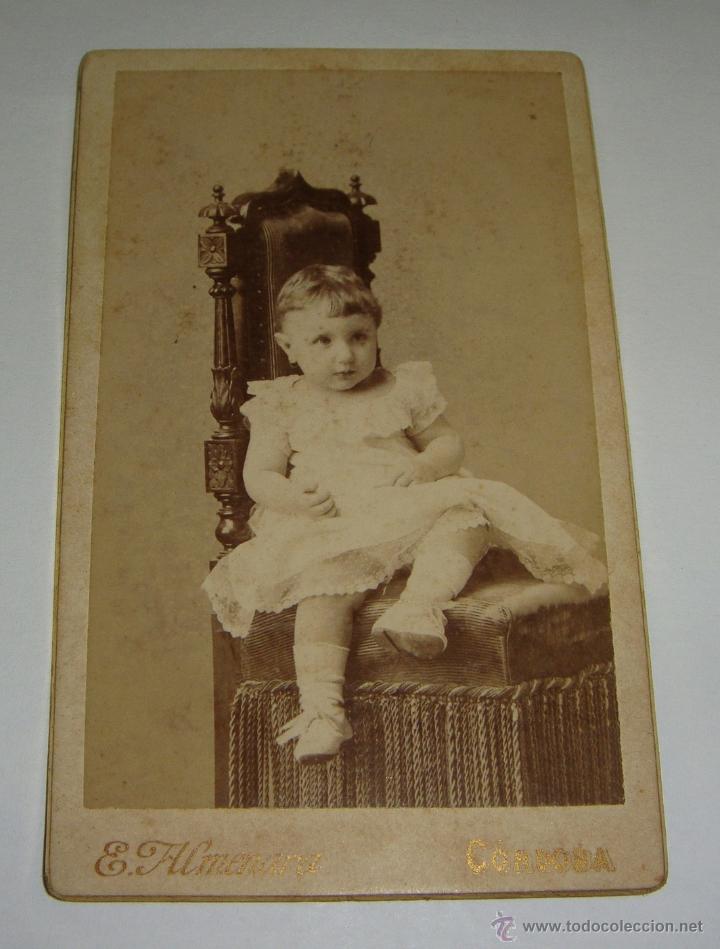 Fotografia antica: Antigua Fotograf&iacute;a. S.XIX. Alb&uacute;mina. Fot&oacute;grafo E. Almenara - C&oacute;rdoba.