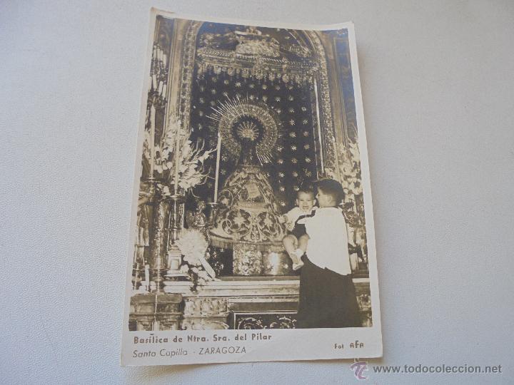 Fotograf&iacute;a antigua: ANTIGUA FOTOGRAF&Iacute;A-BAS&Iacute;LICA DE NTRA. SRA. DEL PILAR SANTA CAPILLA-ZARAGOZA-17 X 11 CM-FOT. AFA-S/F