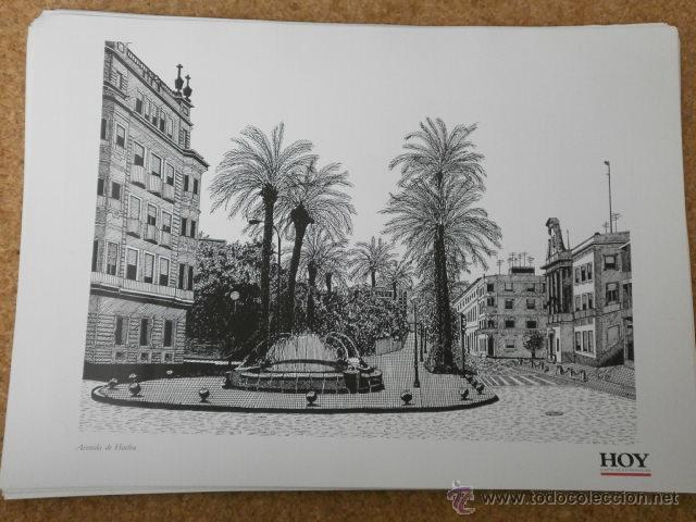 Fotograf&iacute;a antigua: LAMINAS DE BADAJOZ AVENIDA DE HUELVA ALBUMINA-1121