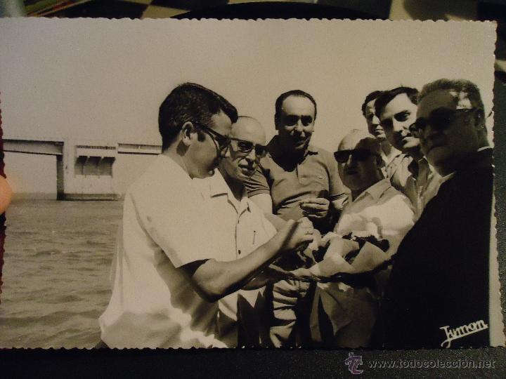 Fotografia antica: fotografia cadiz referencia fotos juman - puente carranza con autoridades del ayuntamiento ca&ntilde;aillas