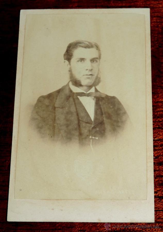 Fotografia antica: ANTIGUA FOTOGRAF&Iacute;A ALBUMINA TIPO CDV - S.XIX. FOT&Oacute;GRAFO RAFAEL ROCAFULL - CADIZ - MIDE 10,3 X 6,1 C