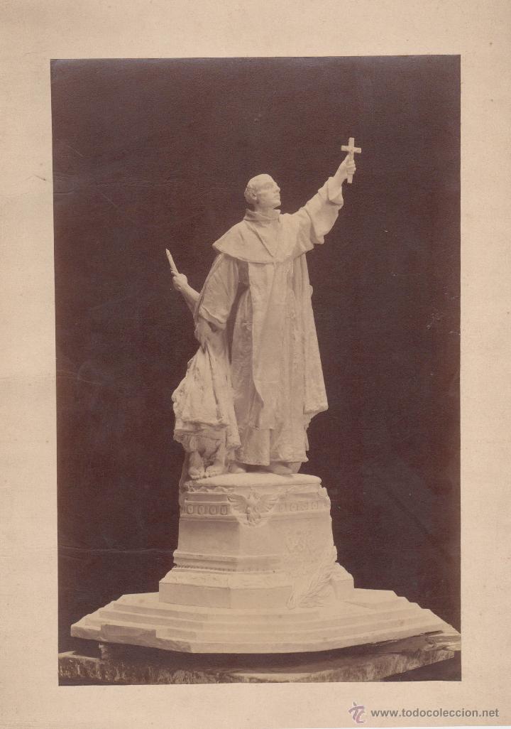 Antique Photography: M&Eacute;XICO, proyecto del monumento al padre las casas, esc. Querol, a&ntilde;o 1893. soporte: 40x28 cm