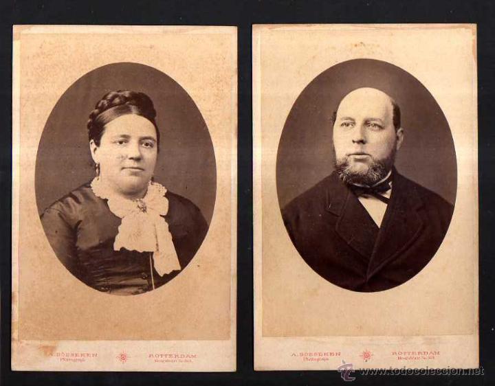 Fotograf&iacute;a antigua: Antigues fotograf&iacute;es matrimonio. Siglo XIX.