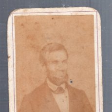 Fotografía antigua: FOTOGRAFIA DE ABRAHAN LINCOLN. 1808 - 1865