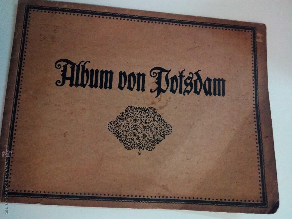 Fotograf&iacute;a antigua: Album de fotografias de la ciudad de Postdam antiguo.
