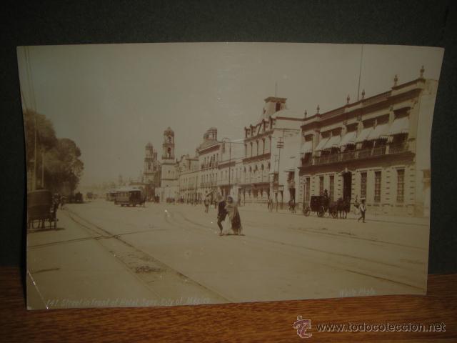 Fotograf&iacute;a antigua: antigua fotografia de la ciudad de mexico - albumina 13 x 20 cnt&ordm; - original de cb waite