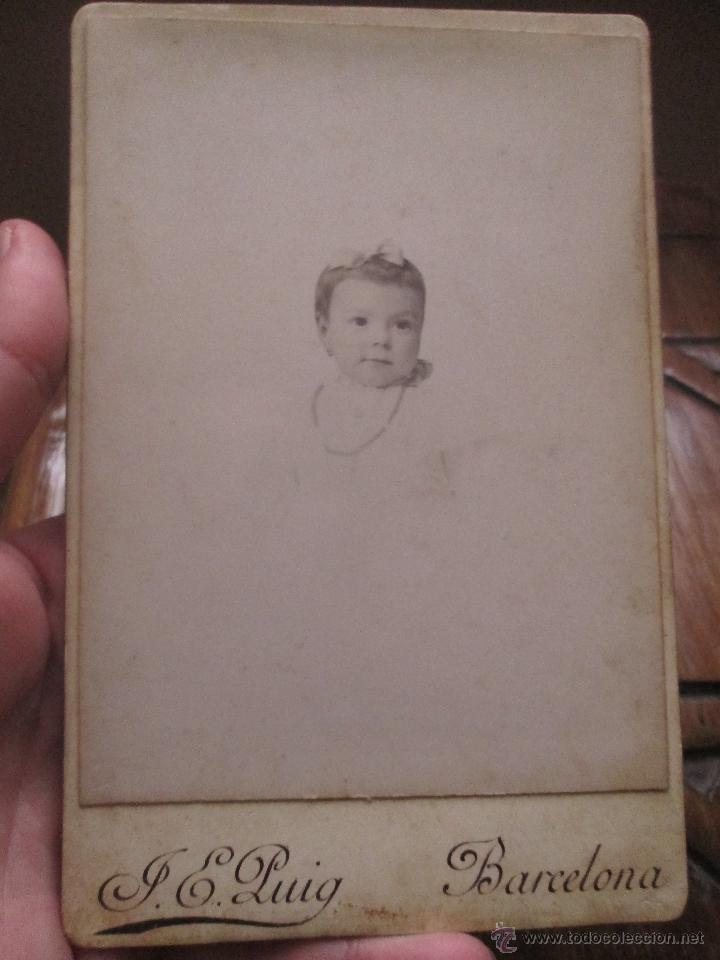 Fotografia antica: Retrato ni&ntilde;a, beb&eacute;, J.E. Puig. Fotograf&iacute;a, Pelayo 30