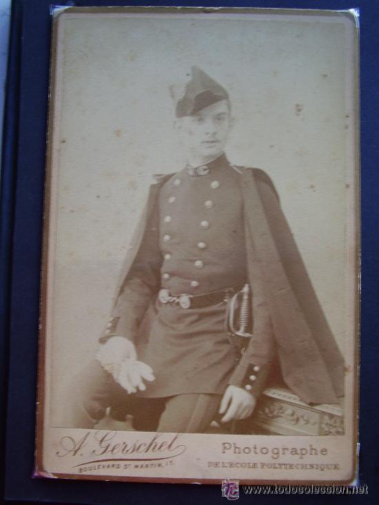 Antique Photography: FOTO DE ESTUDIO DE MILITAR FRANCES DEL SIGLO XIX. DE GERSCHEL, PARIS