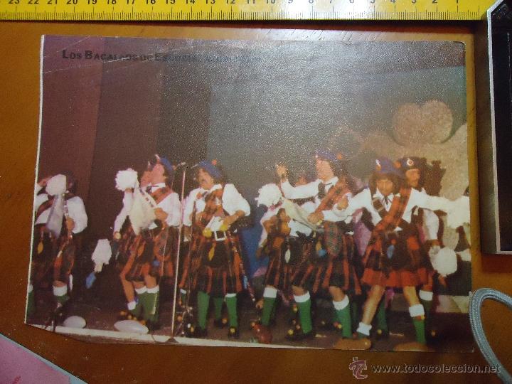 Fotograf&iacute;a antigua: carnaval de cadiz hoja a dos caras chirigota los monos sinverguenzas y los bacalaos de escocia