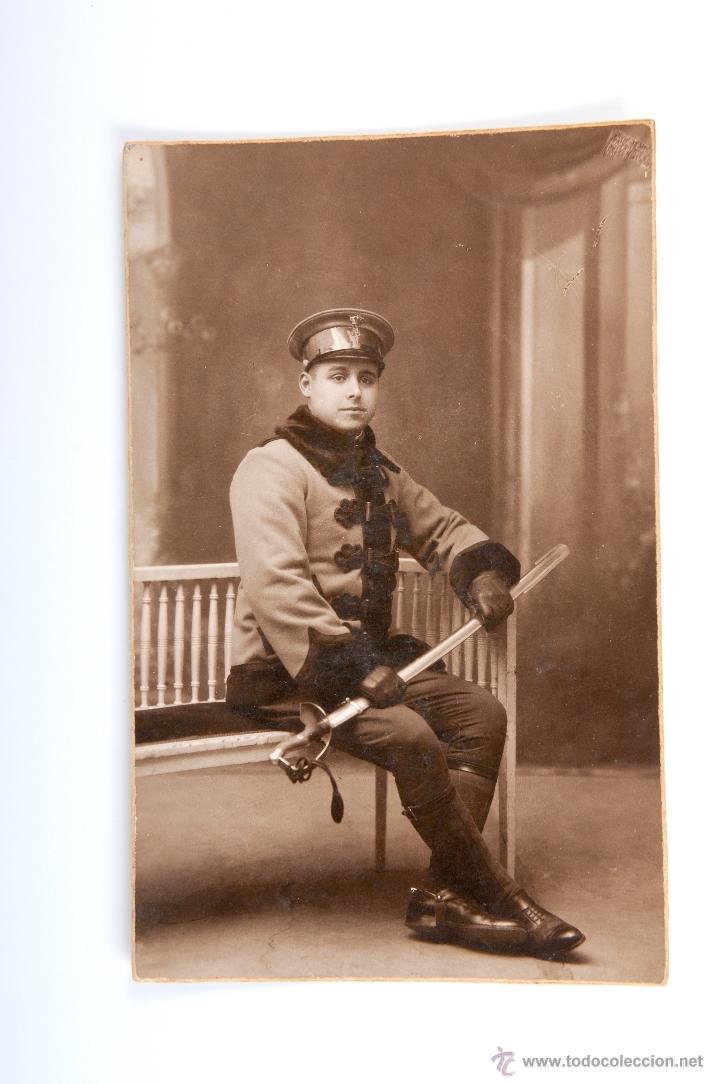 Fotograf&iacute;a antigua: ANTIGUA TARJETA POSTAL FOTOGRAFIA MILITAR CON UNIFORME COMPRA MINIMA PARA ENVIAR CINCO EUROS