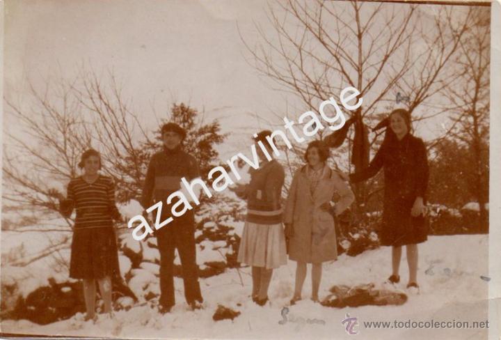 Fotograf&iacute;a antigua: ANTIGUA ALBUMINA, EXCURSION PICOS DE GREDOS,88X58MM